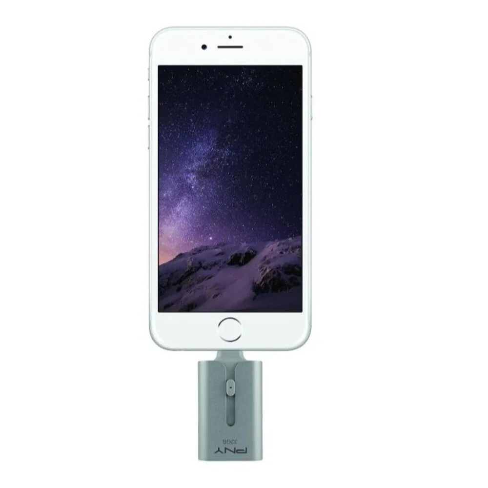 PNY Duo-Link USB 3.0 Lightning Flash Drive 32GB iPhone iPad